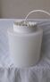 Suspension in white opaline Lita