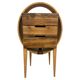 Commode ovale en bois cintré par Kreatippcci Studio