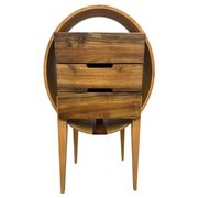 Oval wooden commode by Kreatippcci Studio