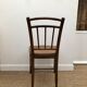 6 chaises bistro avec assise en cannage