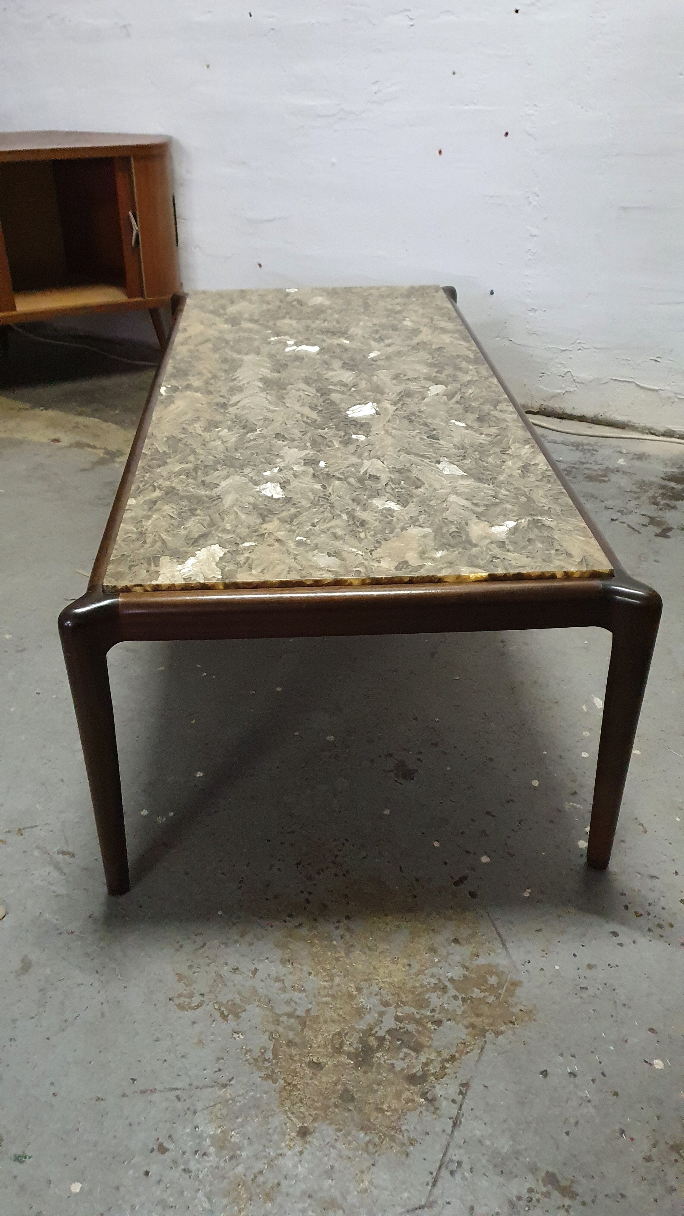 Coffee table top resin onyx 60s