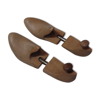 Pair of shoe shoe form in wood & metal t.37/38