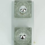 no. 2 of 2 mid century peill & putzler SCONCE with 2 glass cubes 60s/70s