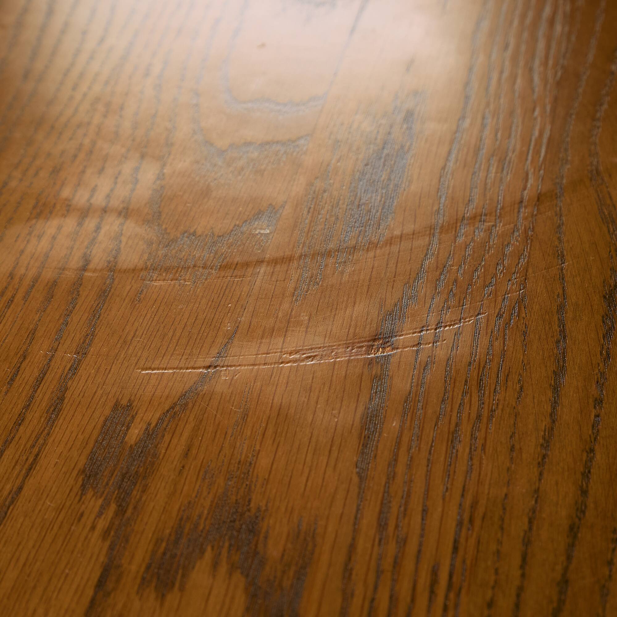 CJ Rosengaarden oak dining set, Set of 7