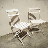 Paire de chaises de jardin anciennes