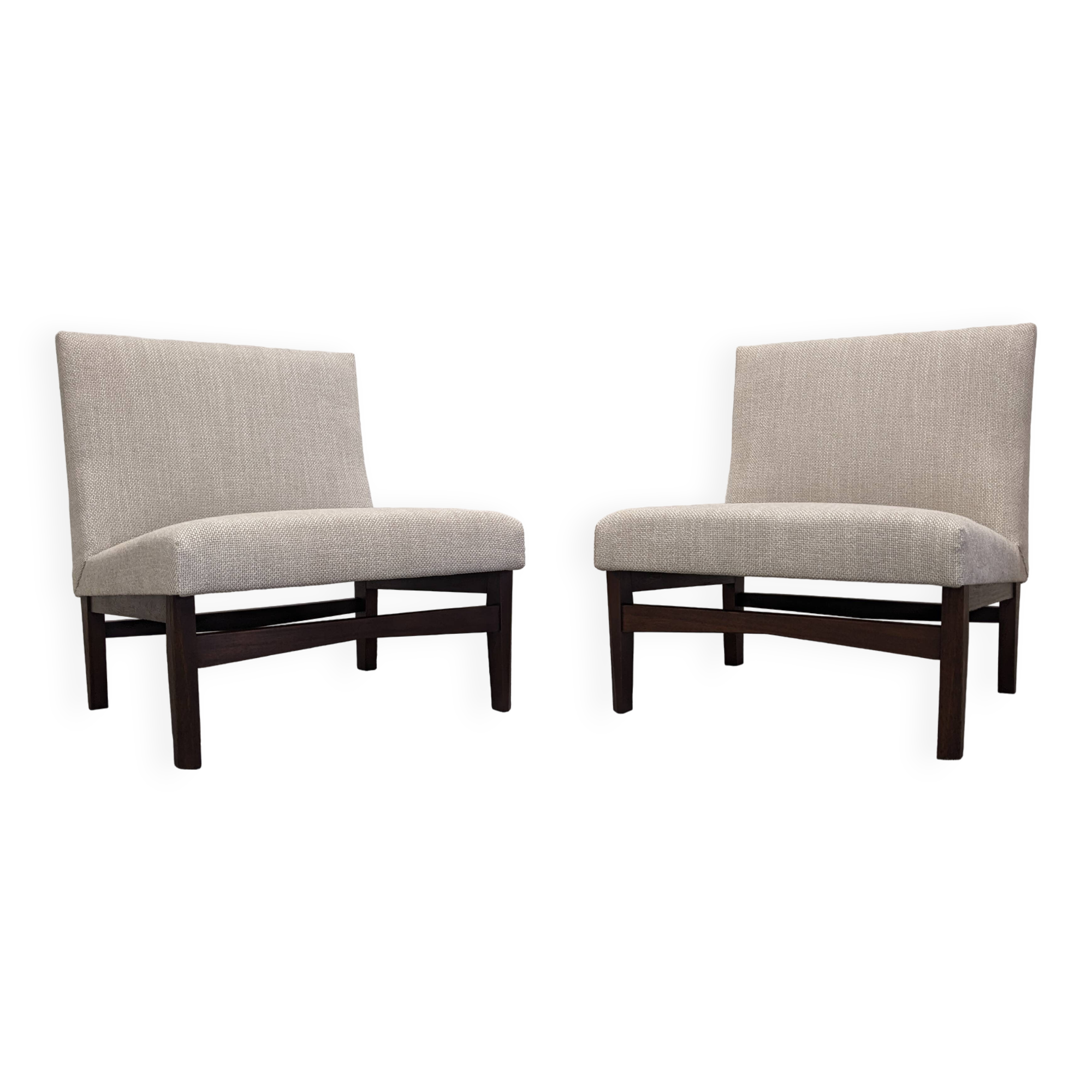 Pair of armchairs by André Simard, 1950s-60s