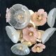 Murano pair of sconces in flower model 1980