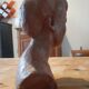 Bust woman of the 50s in terracotta