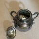 Antique silver-plated sugar bowl, rococo style