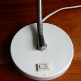 White desk lamp in industrial style metal