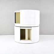 Set of Two Eugenio Gerli Tavolino container girevole T128 Revolver Italy 1969