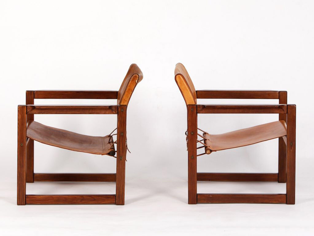 Pair of Ikea Diana Safari chairs by Karin Mobring 1970s