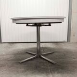 Round table convertible formica 70's central feet