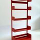 Congresso bookcase by Lips Vago in red orange