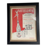 Vintage Advertising Vitelloise Paris Match 1954