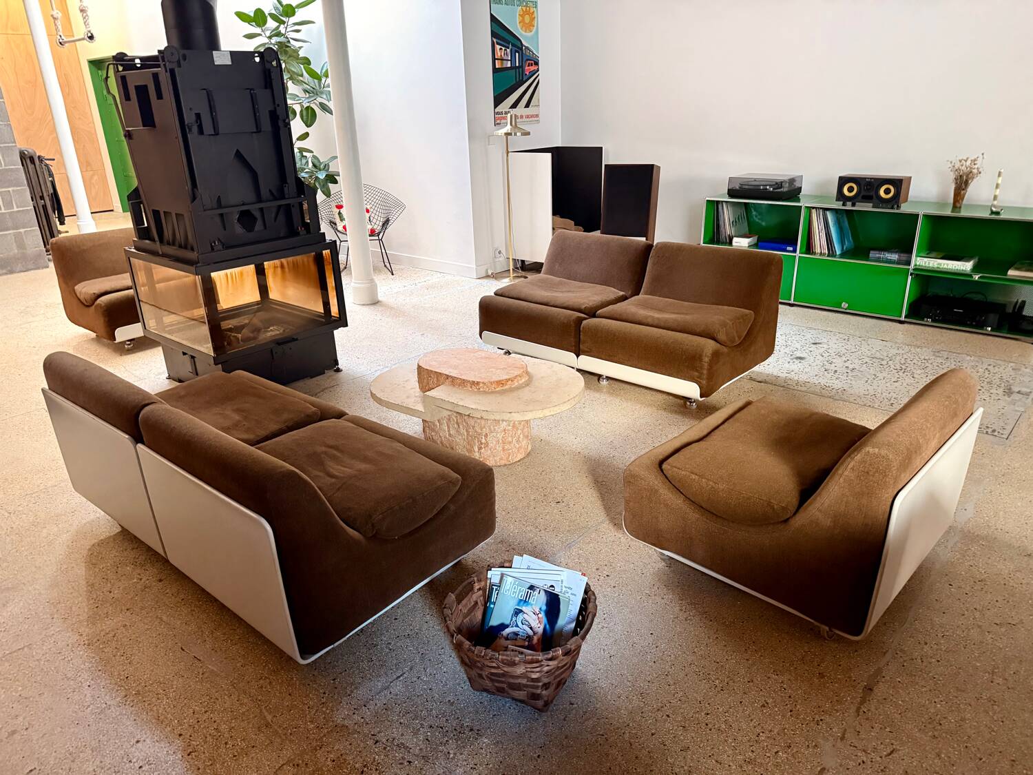 Fauteuil /canape cor Orbis luigi colani vintage années 70