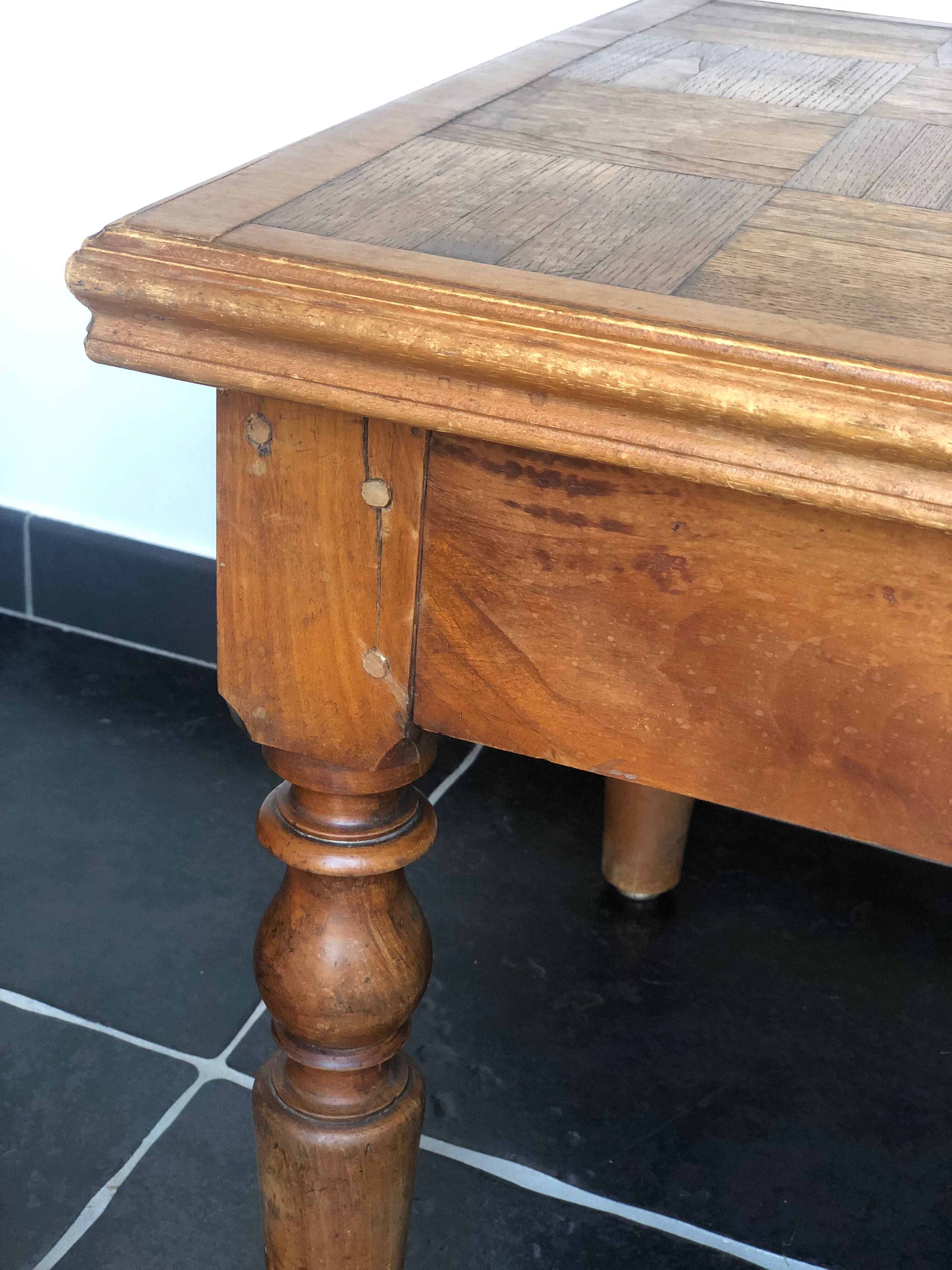 Old oak coffee table