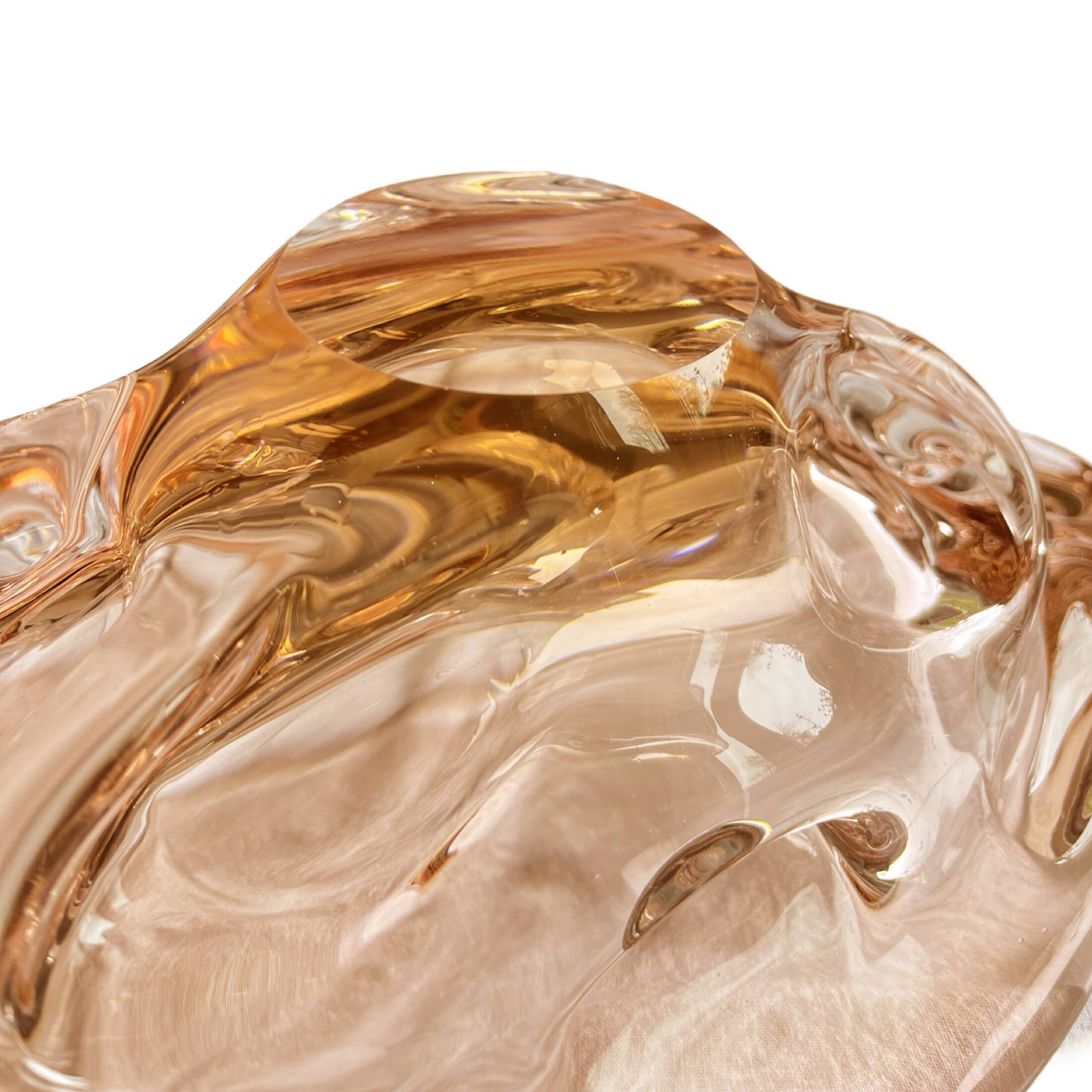 Large platter, designed by J. Hospodka, Chribska Sklarna, Czechoslovakia, 1