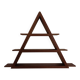 Triangular Teak Wall Shelf, Denmark, 1970s
