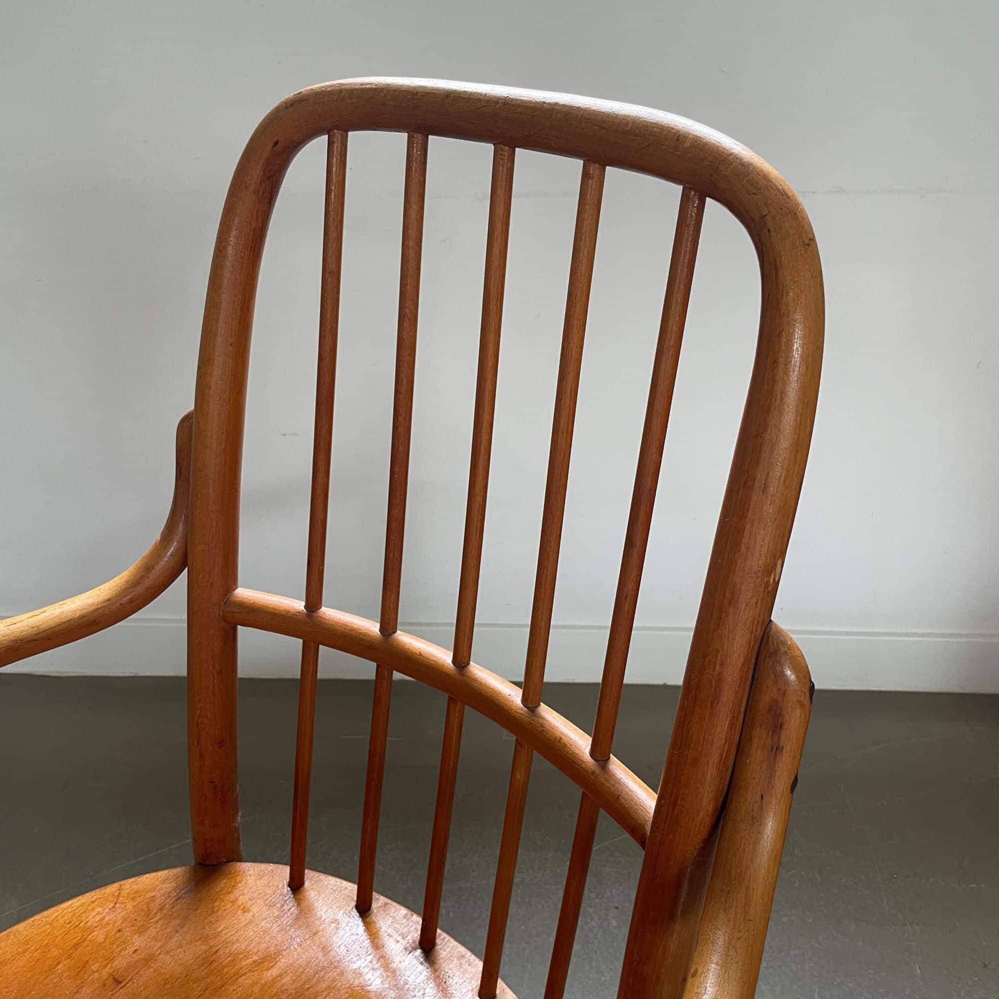 Bentwood armchair model A63-F, design Josef Frank for Thonet, 1930s, Austria