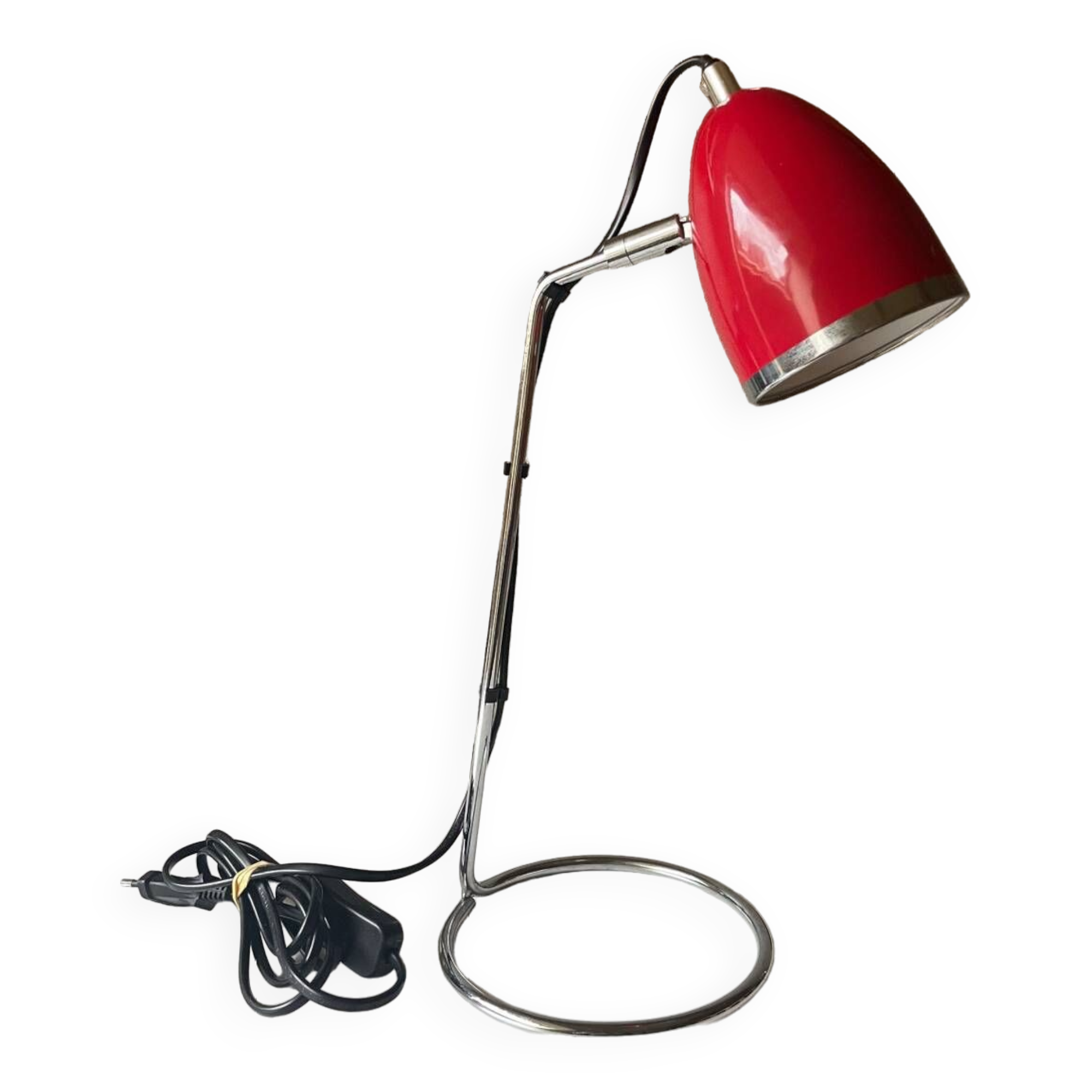 Vintage red desk lamp