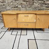 Small vintage sideboard 1960 compass foot