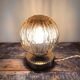 Lampe globe vintage doré électrifiée à neuf