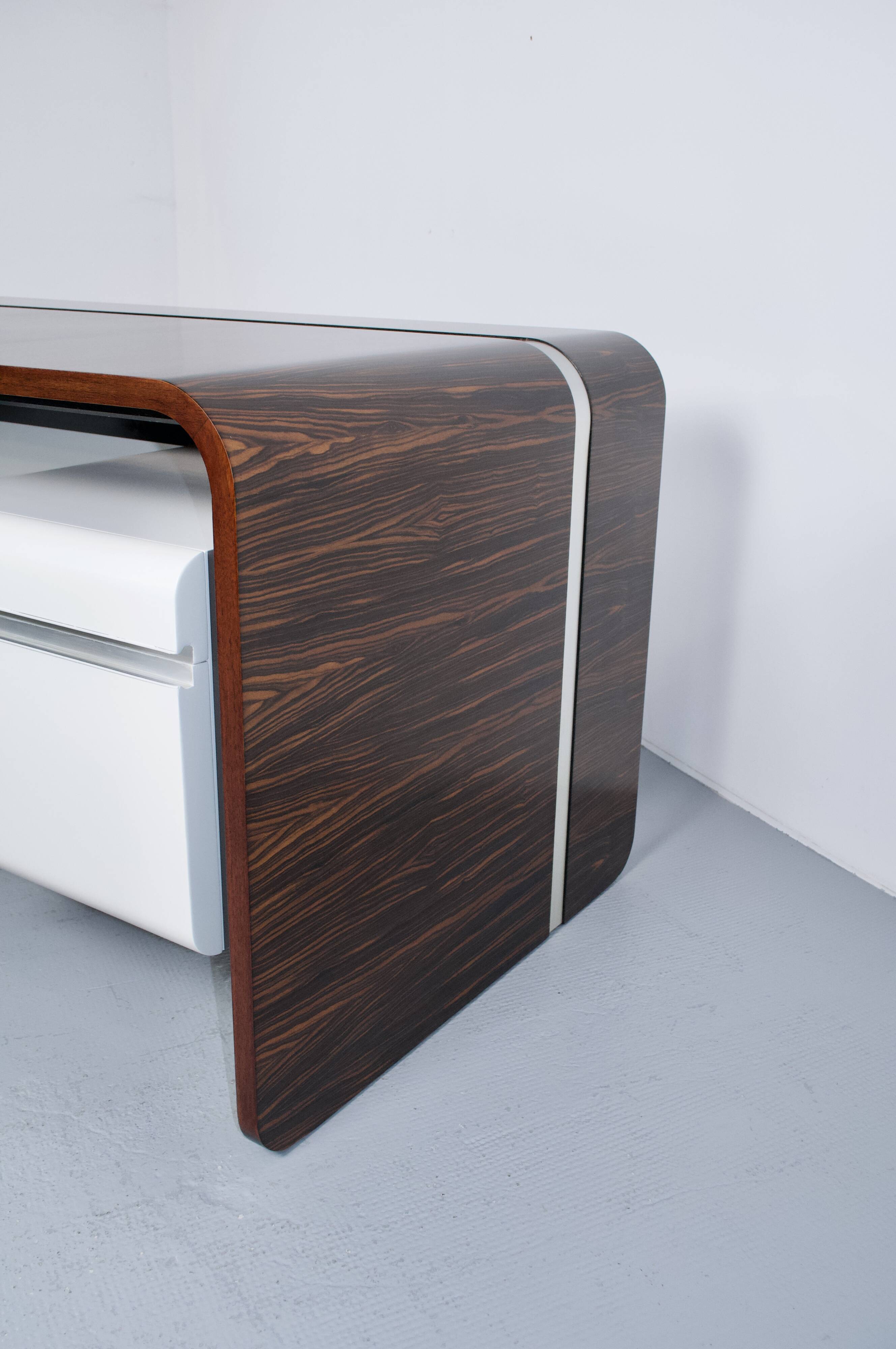 ROSEWOOD DESK MICHEL BOYER TFM EDITION 1970s ROTHSCHILD BANK