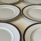 6 Christofle dessert plates, vintage Parma model