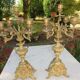 Pair of brass candlesticks