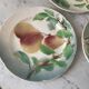 Trio of St Clement dessert plates in 19th century slip