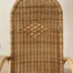 Natural rattan rocking chair.