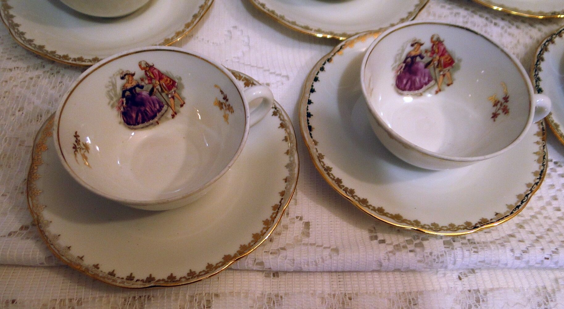 Service a cafe porcelaine fine ch r France