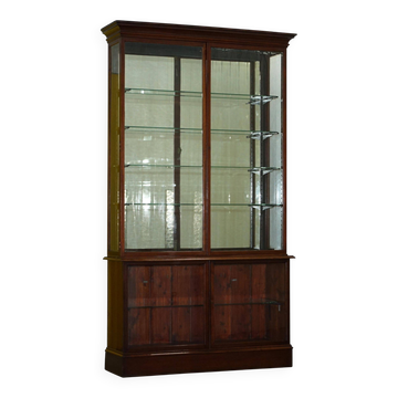 Rare cabinet apothicaire victorienne vitré