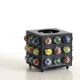 Japanese tealight holder of colored glass beads