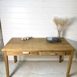 6-person solid wood farmhouse table