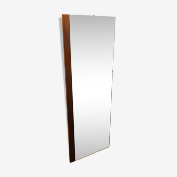 Miroir scandinave en teck 132 cm x 45