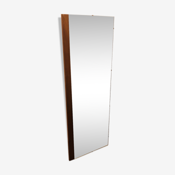 Scandinavian teak mirror 132 cm x 45