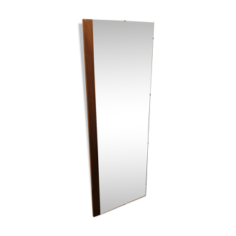 Scandinavian teak mirror 132 cm x 45
