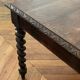 Old farm dining table Louis XIII turned wood