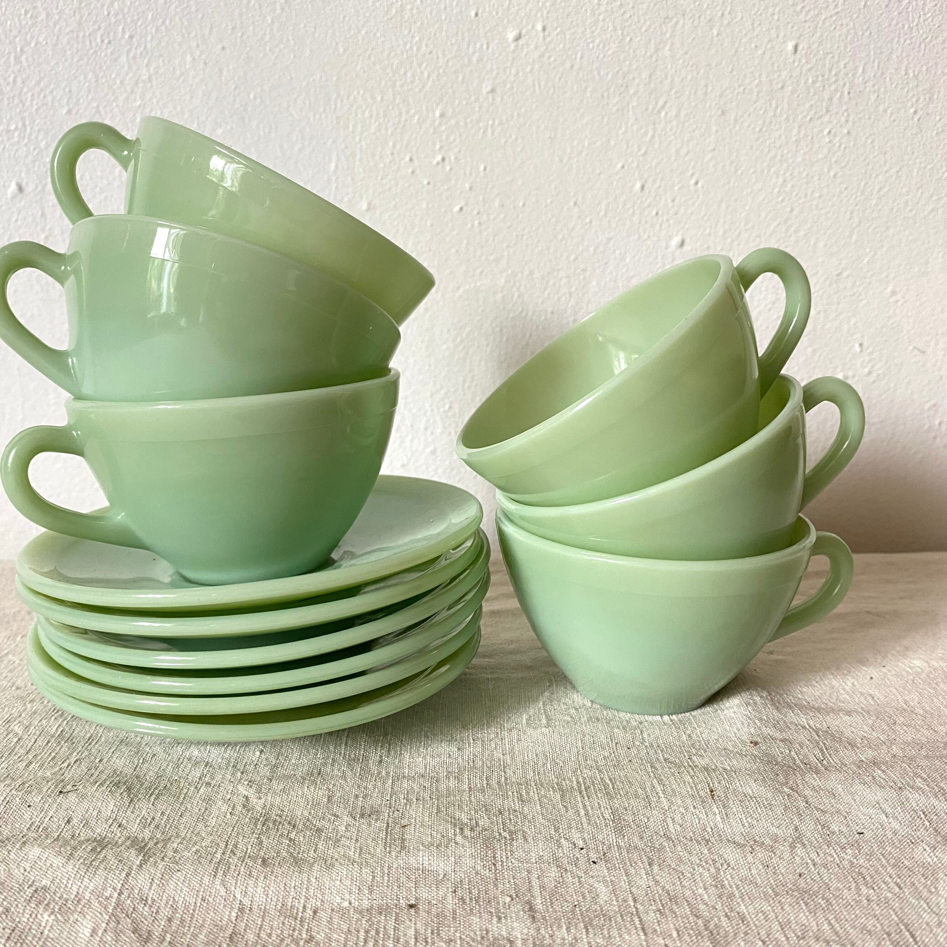New Duralex opaline cups, 50s-60s