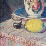 ̈Nature morte , Oil on Canvas by Georges Marchou, early 20th