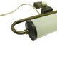 Picture light, mid-century modern, opal glass, brass, Germany, 1950s.