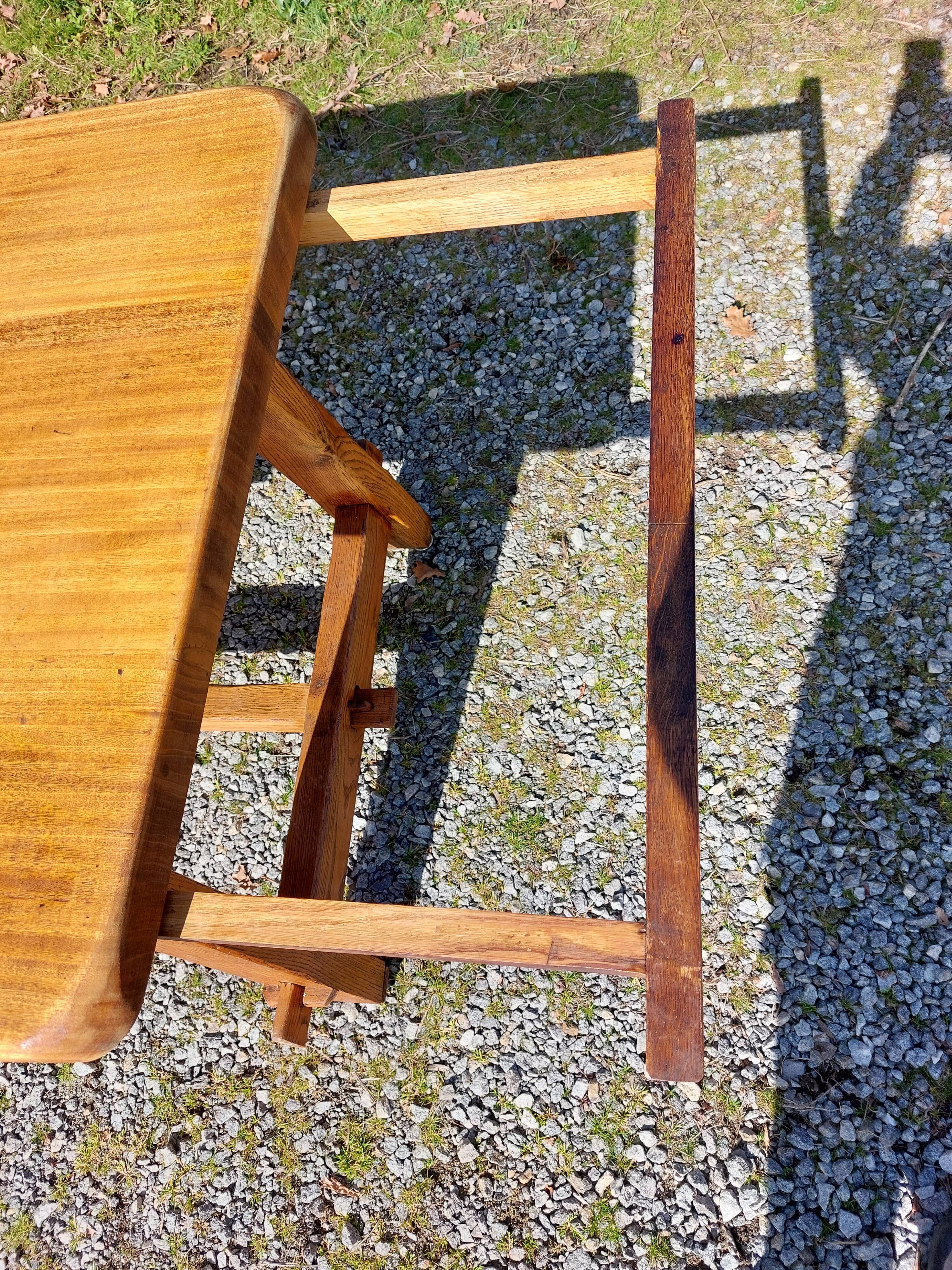 farm table with extensions, solid wood