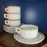 Vintage 70s Arbona Tours cups and saucers (set of 4)
