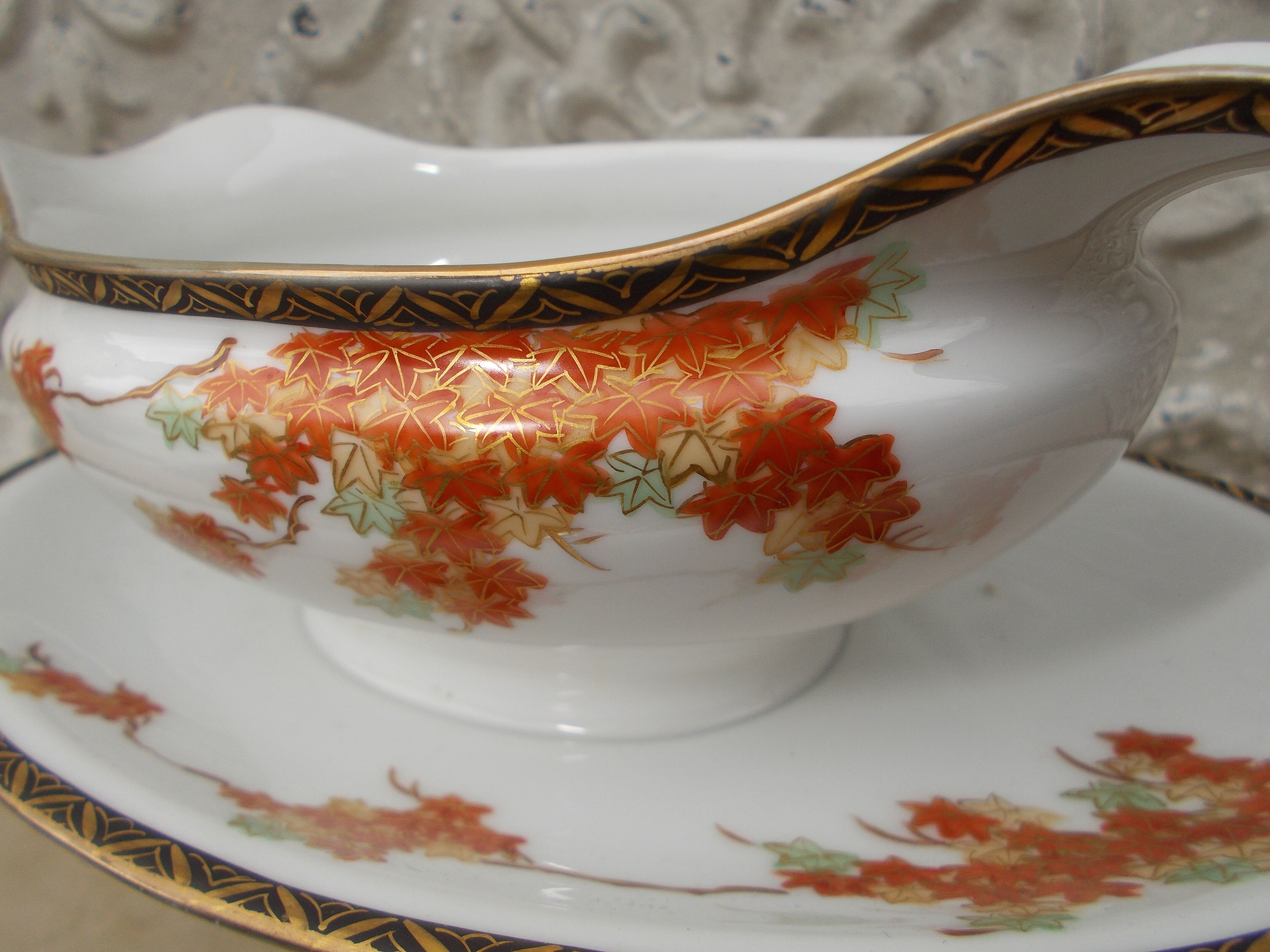 Porcelain saucière from Japan vintage