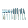 Set of 12 cutlery with victorian english dessert