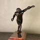 Borghese Gladiator, bronze after the antique on a marble base