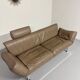 De Sede ds 140 grey 2/3 seater sofa, vintage leather, 80s design