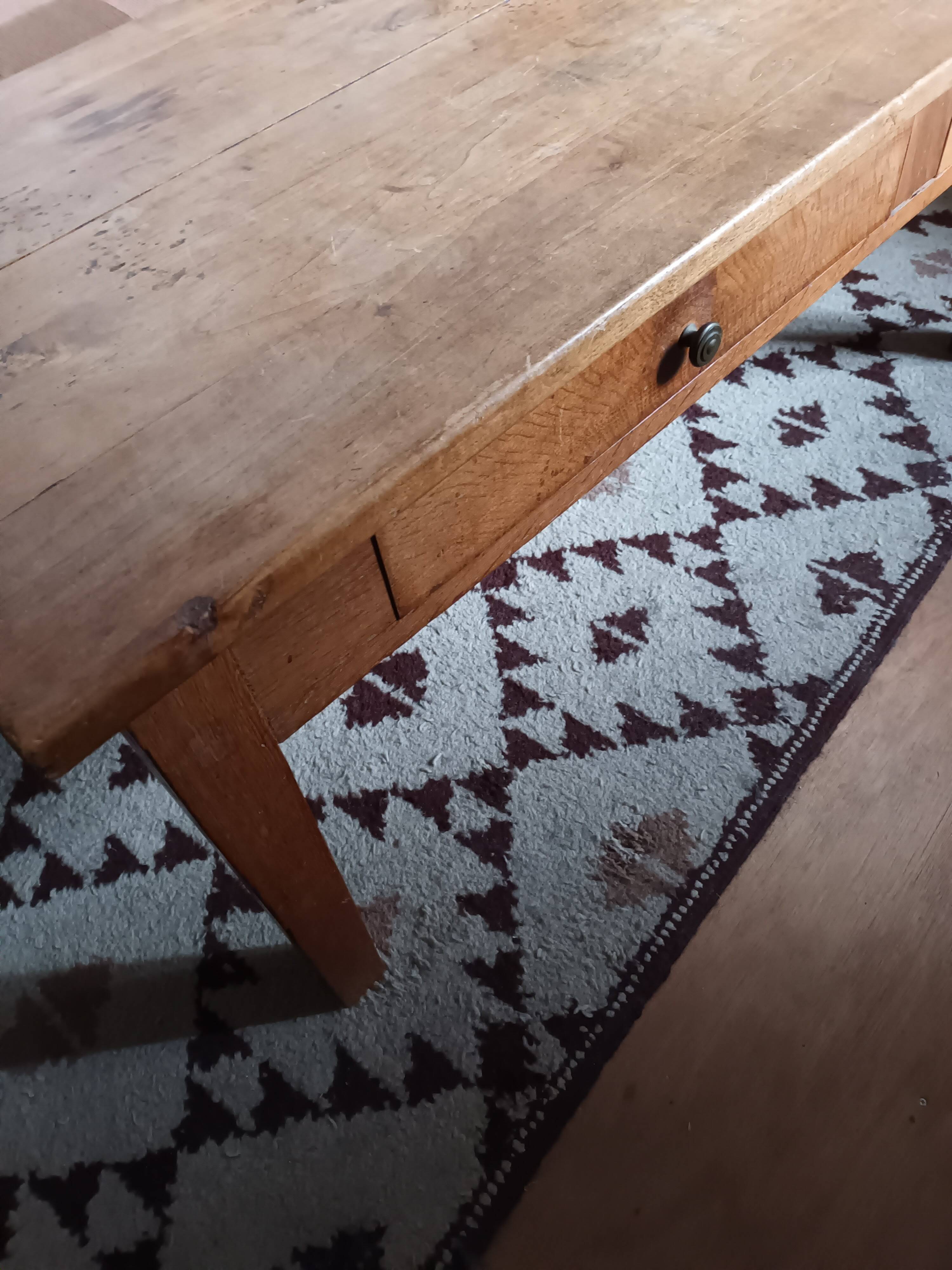 Wooden living room coffee table